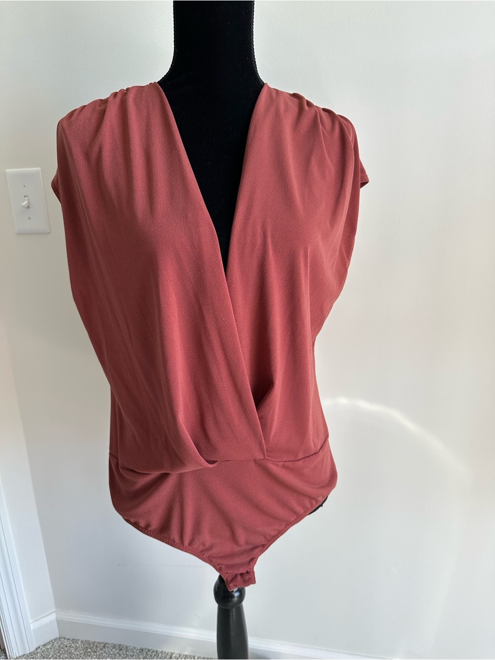 Women’s Red by BKE Red Crossover Bodysuit
